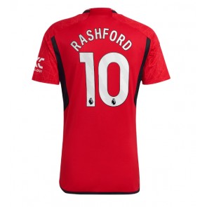 Manchester United Marcus Rashford #10 Koszulka Podstawowych 2023-24 Krótki Rękaw